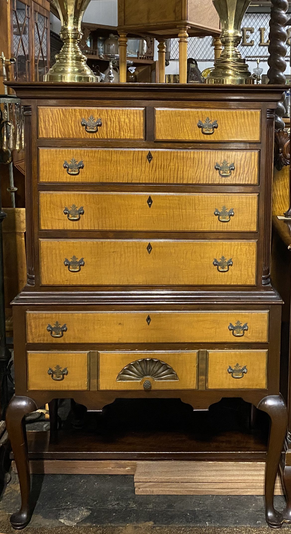 Tiger Maple Bedroom Set 3 Piece Aardvark Antiques