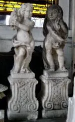 Winter and Summer Putis with Pedestals - Image 2