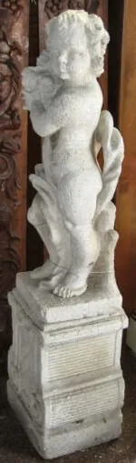 Winter and Summer Putis with Pedestals - Image 3