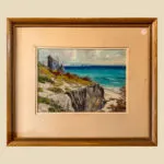 C. Gordon Harris Coastal scene Pastel
