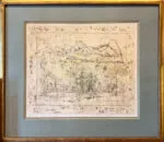 Framed Landscape Lithograph, 1951, Zao Wou-Ki Signed and Numbered - Image 2