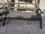 Bronze Faux Bois Bench - Image 2