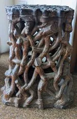 Ironstone Root-Form Stool