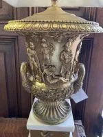 Pair of Gilt Bronze Urn Lamps - Clarendon court - Image 4