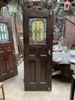 Pair of Stained Glass Doors - Image 2