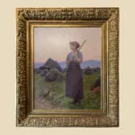 Charles Sprague Pearce (American, 1851-1914) Oil on Canvas